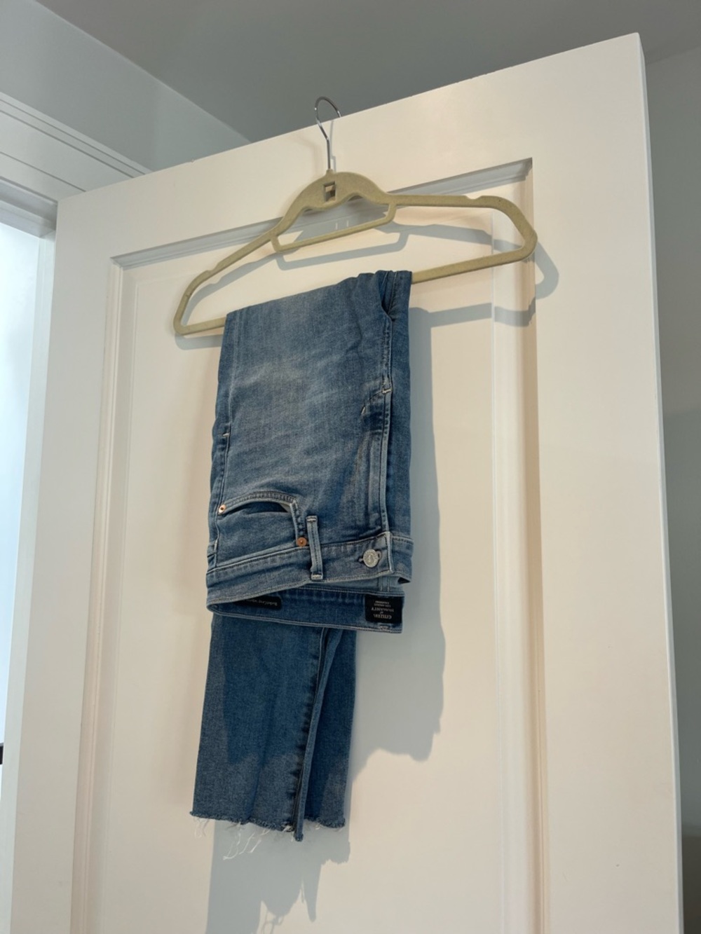 Citizens Of Humanity Light Blue Cropped Jeans